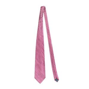 Valentino Burgundy Geometric Luxury Men's Tie V Logo 100% Silk Made In Italy